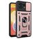 Mobigear Armor Ring Cam Slide Motorola Edge 40 Pro Hülle Hardcase Backcover Stoßfest mit Ringhalter und Kamera Slider - Roségold
