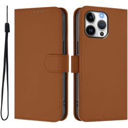 Mobigear Urban Wallet iPhone 16 Pro Max Hülle Klapphülle Geldbörse - Braun