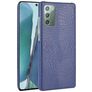 Mobigear Croco Samsung Galaxy Note 20 Hülle Hardcase Backcover - Blau