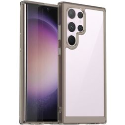 Mobigear Crystal Samsung Galaxy S24 Ultra Hülle Hardcase Backcover - Grau