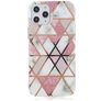 Mobigear Marble iPhone 12 Pro Max Hülle Flexibles TPU Backcover - Pink