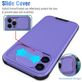 Mobigear Cam Slide iPhone 14 Hülle Hardcase Backcover mit Kamera Slider - Lila