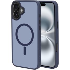 Mobiparts Hardcover iPhone 16 Plus MagSafe Hülle Hardcase Backcover - Satin Blue