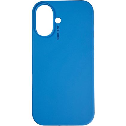 Nudient Base iPhone 16 Plus Silikon Hülle Backcover - Vibrant Blue