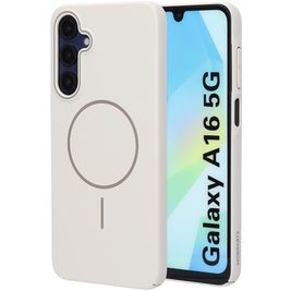 Mobiparts Slim Line Samsung Galaxy A16 MagSafe Hülle Hardcase Backcover - Off White