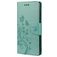 Mobigear Flowers Samsung Galaxy A53 Hülle Klapphülle Geldbörse - Türkis