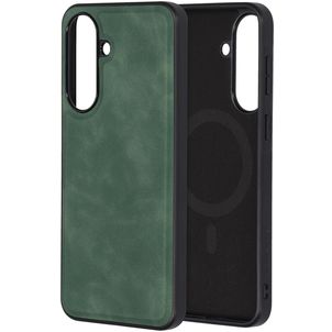 Mobiparts Classic Samsung Galaxy A37 MagSafe Hülle TPU,Kunstleder Backcover - Emerald Green