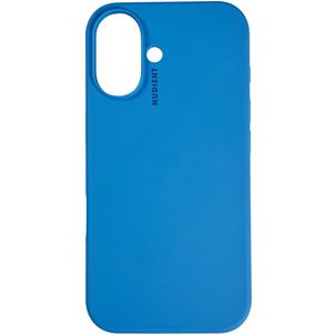 Nudient Base iPhone 16 Plus Silikon Hülle Backcover - Vibrant Blue
