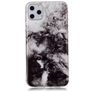 Mobigear Marble iPhone 11 Pro Hülle Flexibles TPU Backcover - Schwarz / Weiß