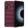 Mobigear Bumpy Xiaomi 12T Hülle Flexibles TPU Backcover - Weinrot