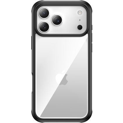 Valenta Full Cover Durchsichtig iPhone 17 Pro Max Hülle Gehärtetes Glas Backcover Stoßfest - Transparent