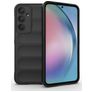 Mobigear Bumpy Samsung Galaxy A55 Hülle Flexibles TPU Backcover - Schwarz