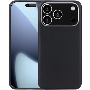 Mobigear Basics iPhone 17 Pro Hülle Flexibles TPU Backcover - Schwarz