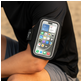 Mobigear Go Active Handyhalterung Joggen Samsung Galaxy A22 5G Sporthülle Neopren Sportarmband - Schwarz