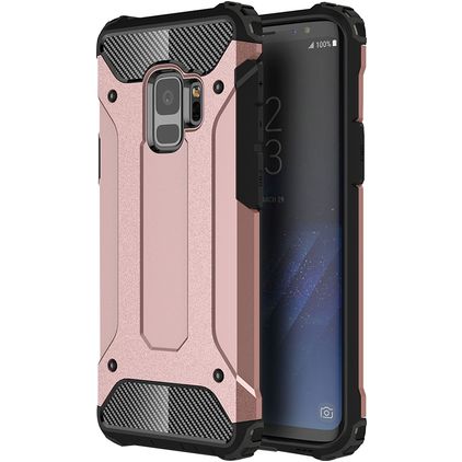 Mobigear Outdoor Samsung Galaxy S9 Hülle Hardcase Backcover Stoßfest - Roségold