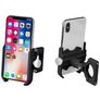Mobigear AluGrip Fahrradhalterung / Motorradhalterung Lenkerhalterung Klemme Universal - Schwarz