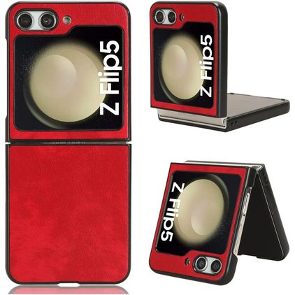 Mobigear Race Samsung Galaxy Z Flip 5 Hülle Hardcase Backcover - Rot