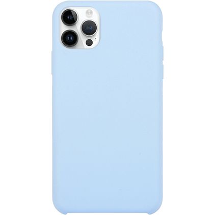 Mobigear Rubber Touch iPhone 15 Pro Silikon Hülle Backcover - Blau