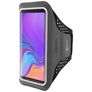 Mobiparts Comfort Fit Handyhalterung Joggen Samsung Galaxy A9 (2018) Sporthülle Neopren Sportarmband - Schwarz