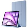 Mobigear Tri-Fold Gel iPad Air 13 Zoll (2025) Hülle TPU,Kunstleder Backcover + Stifthalter + Ständer - Blau