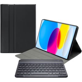 Mobilize Detachable Bluetooth Keyboard iPad 10 (2022) Hülle QWERTY Bluetooth Tastatur Klapphülle - Schwarz