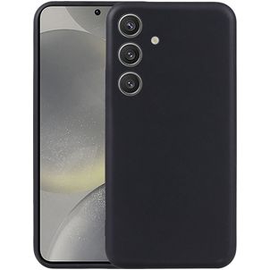 Mobigear Basics Samsung Galaxy S25 Hülle Flexibles TPU Backcover - Schwarz