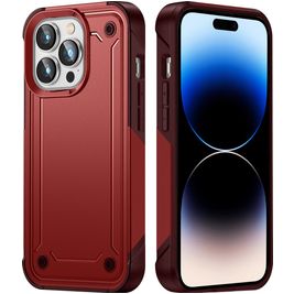 Mobigear Slim Armor iPhone 14 Pro Max Hülle Hardcase Backcover Stoßfest - Rot