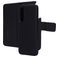 Mobiparts Samsung Galaxy A37 Hülle Echtleder 2in1 Klapphülle (herausnehmbar) Portemonnaie - Schwarz