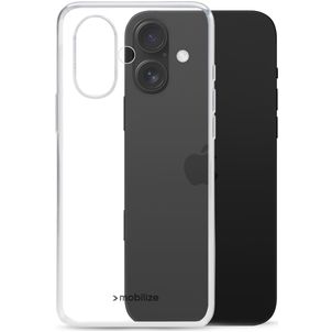 Mobilize Gelly Durchsichtig iPhone 16 Plus Hülle Flexibles TPU Backcover - Transparent