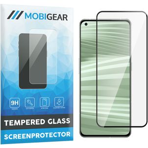 Mobigear Premium Realme GT2 Pro Panzerglas Gehärtetes Glas Displayschutz - Hüllenfreundlich - Schwarz