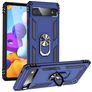 Mobigear Armor Ring Google Pixel 6a Hülle Hardcase Backcover Stoßfest mit Ringhalter - Blau