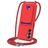 Mobigear Lanyard Card Samsung Galaxy A16 Silikon Handykette mit Kartenhalter - Rot