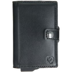 Valenta Card Case Essential Wallet Echtleder Kartenhalter - 10 Karten - Schwarz