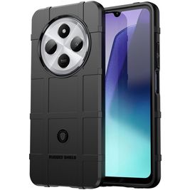 Mobigear Rugged Shield Xiaomi Redmi 14C Hülle Flexibles TPU Backcover Stoßfest - Schwarz