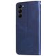 Mobigear Zipper Samsung Galaxy S23 Hülle Klapphülle Geldbörse - Blau