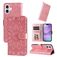 Mobigear Sunflower iPhone 17 Hülle Klapphülle Geldbörse - Pink