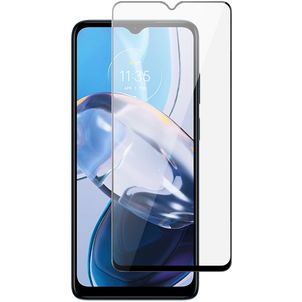 Mobigear Premium Motorola Moto E22 Panzerglas Gehärtetes Glas Displayschutz - Hüllenfreundlich - Schwarz