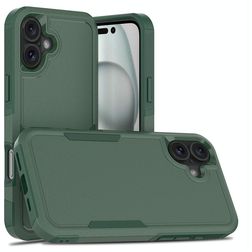 Mobigear Heavy Armor iPhone 16 Plus Hülle Hardcase Backcover Stoßfest - Grün