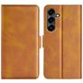 Mobigear Slim Magnet Samsung Galaxy S25 FE Hülle Klapphülle Geldbörse - Cognac