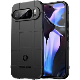 Mobigear Rugged Shield Google Pixel 10 Pro XL Hülle Flexibles TPU Backcover Stoßfest - Schwarz