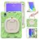 Mobigear RingGuard iPad Mini 6 (2021) Hülle Kunststoff,Silikon Backcover + Stifthalter + Schulterträger + Ständer - Grün