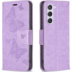 Mobigear Butterfly Samsung Galaxy S24 Hülle Klapphülle Geldbörse - Lila