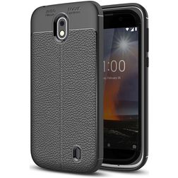 Mobigear Luxury Nokia 1 Hülle Flexibles TPU Backcover - Schwarz