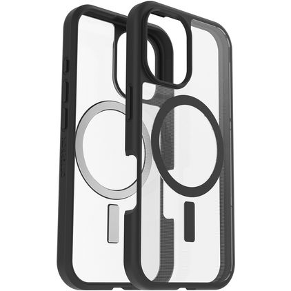 Otterbox React iPhone 16 MagSafe Hülle Hardcase Backcover Stoßfest - Transparent / Schwarz