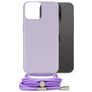 Mobilize Lanyard Gelly iPhone 15 Pro Flexibles TPU Handykette - Pastel Purple