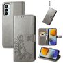 Mobigear Clover Samsung Galaxy M23 Hülle Klapphülle Geldbörse - Grau