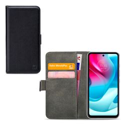 Mobilize Classic Gelly Wallet Motorola Moto G60 Hülle Klapphülle Geldbörse - Schwarz