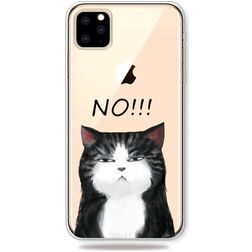 Mobigear Design iPhone 11 Pro Max Hülle Flexibles TPU Backcover - Katze