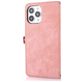 Mobigear Zipper iPhone 14 Pro Hülle Klapphülle Geldbörse - Roségold