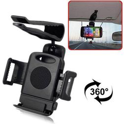 Mobigear SunVisor Autohalterung Rückspiegel Klemme Universal - Schwarz
